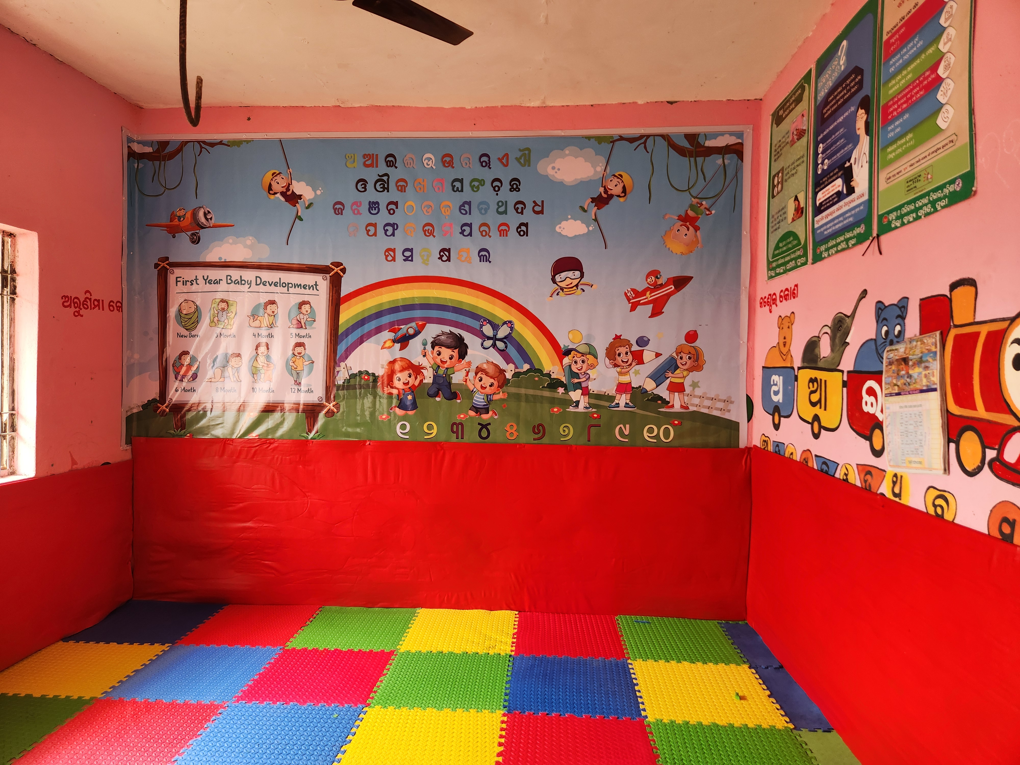 Aganwadi wall illustrations