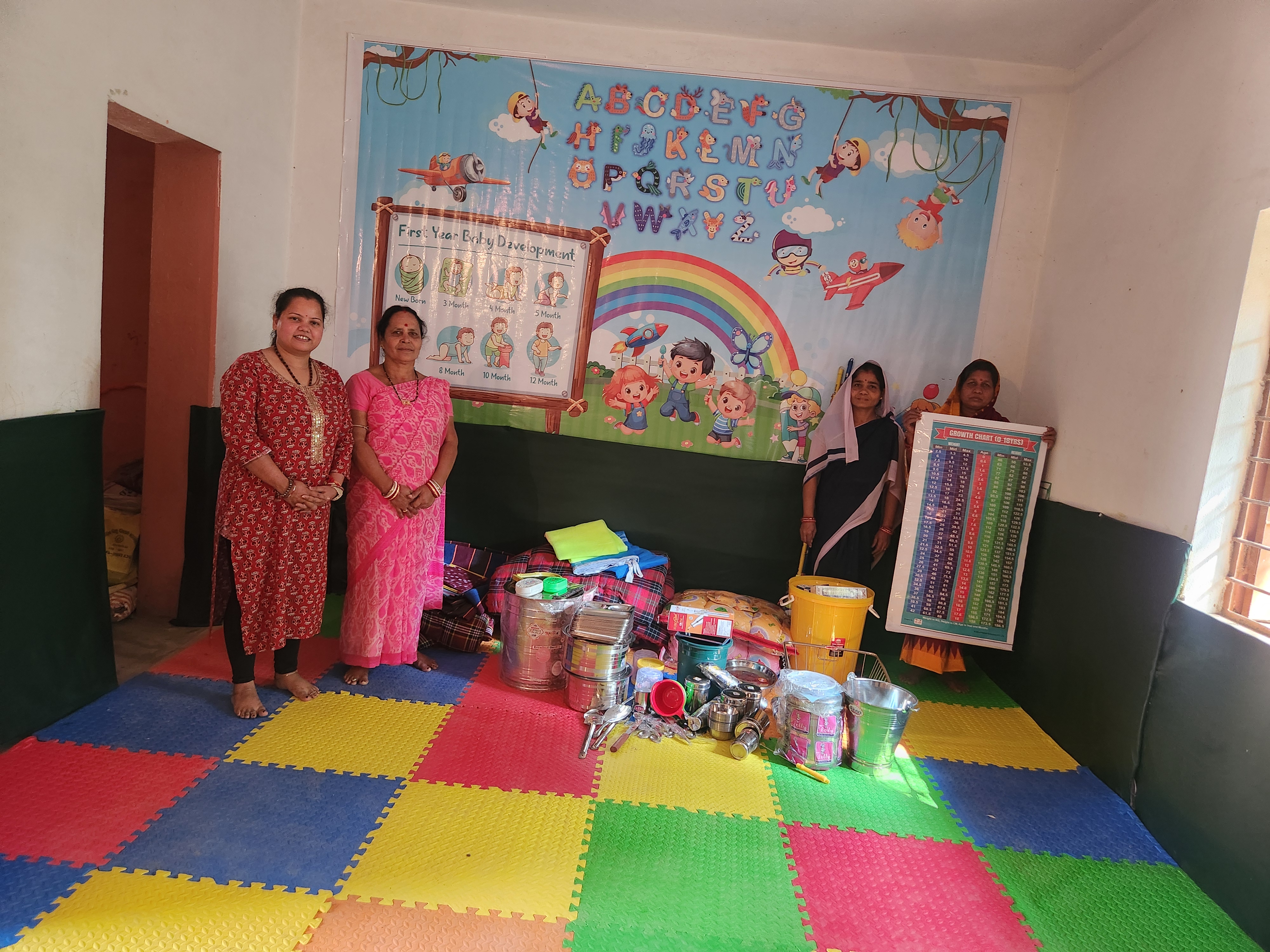 Aganwadi exterior painting